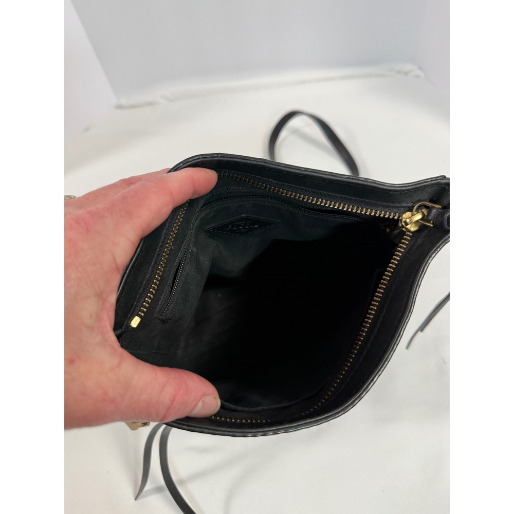 Fossil Black Leather Crossbody Bag ZB5403 Maya Small Hobo Messenger Bag - Picture 8 of 10